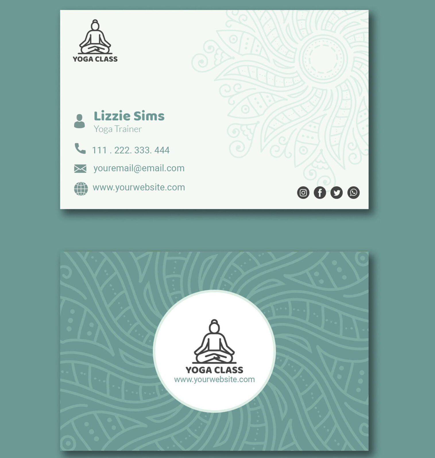 کارت ویزیت یوگا