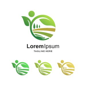 وکتور لوگو طرح مزرعه و کشاورزی در سبک های مختلف