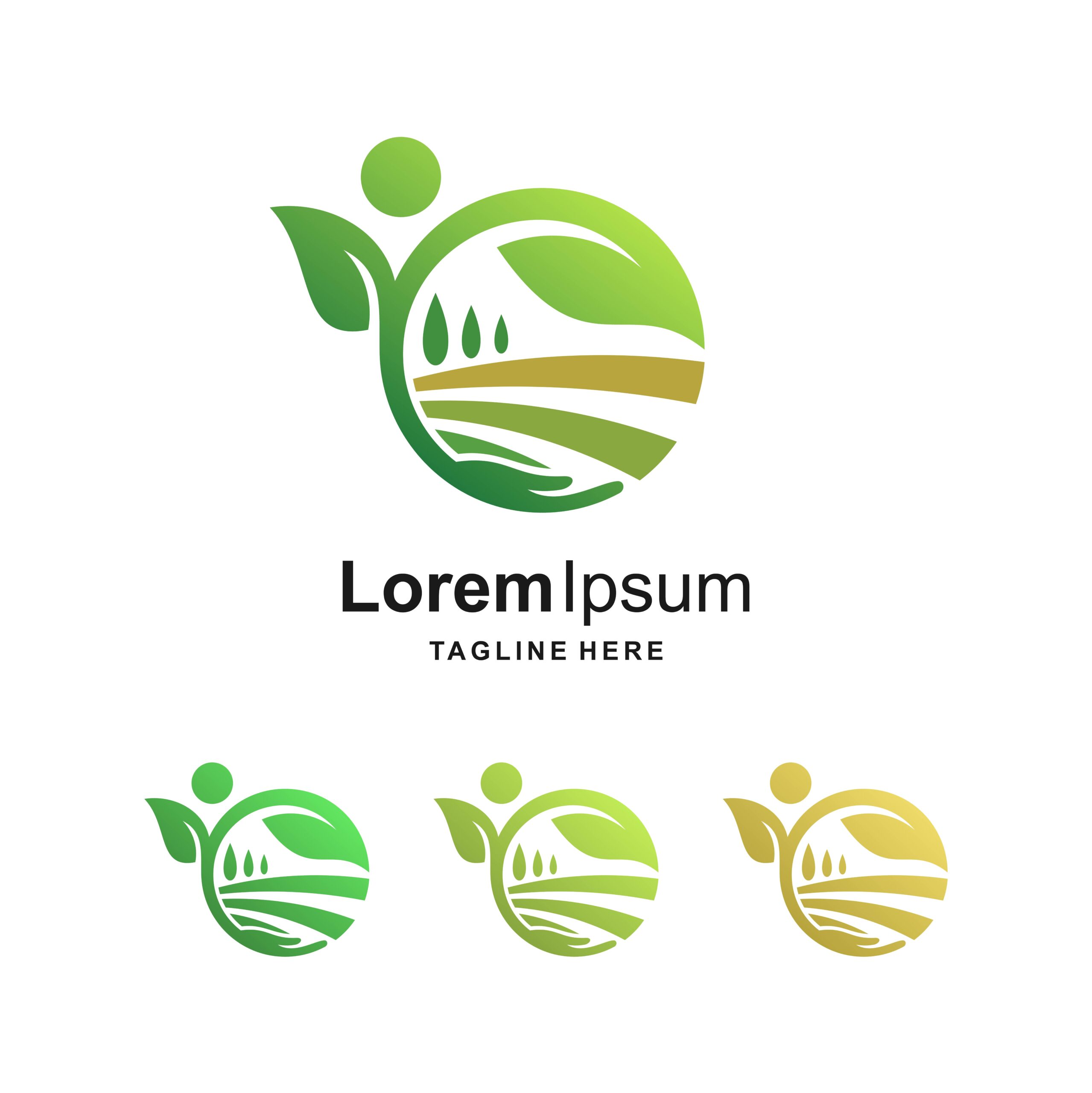 وکتور لوگو طرح مزرعه و کشاورزی در سبک های مختلف