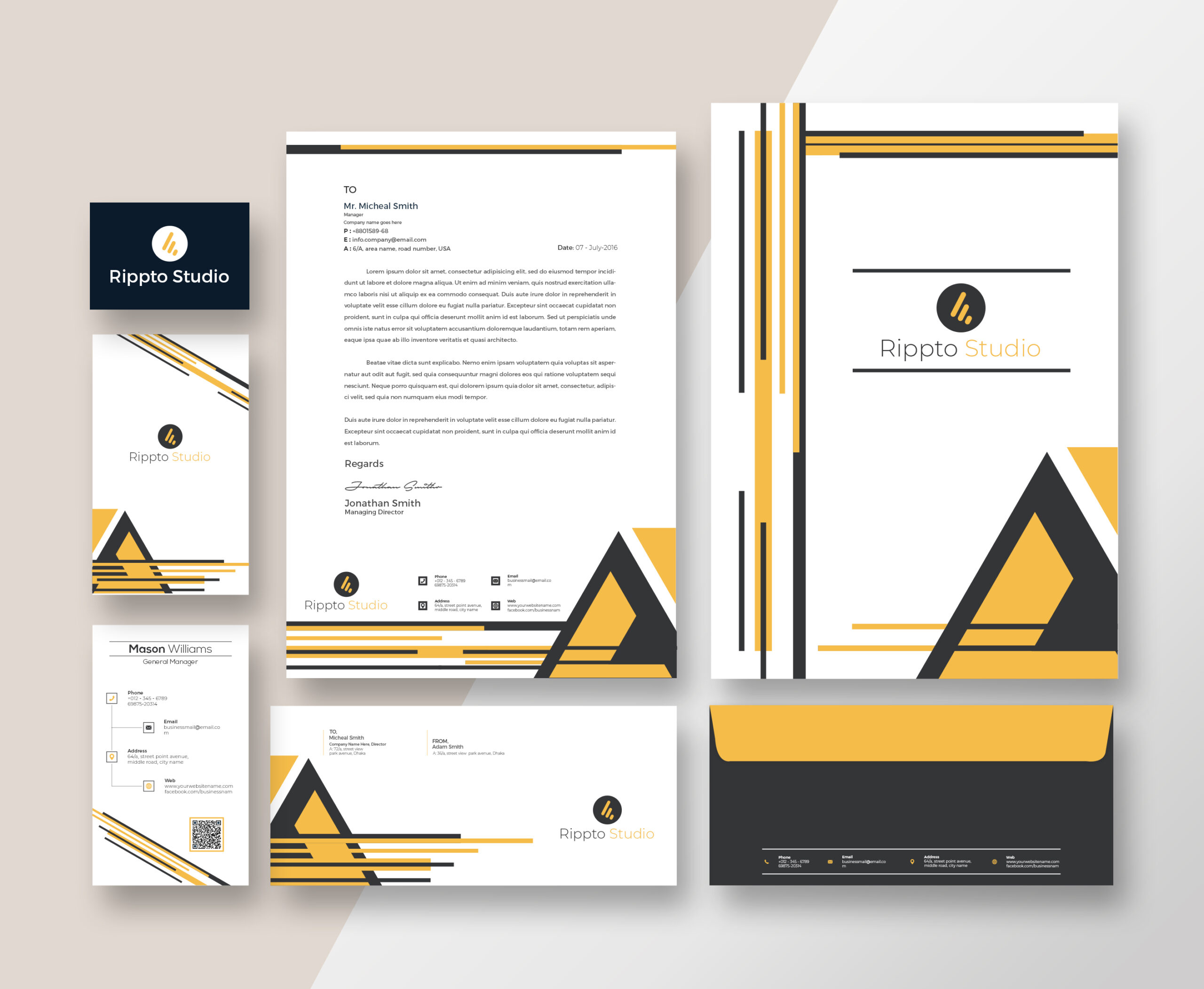 فایل لایه باز الگوی ست اداری