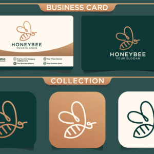 لوگو خطی زنبور عسل
