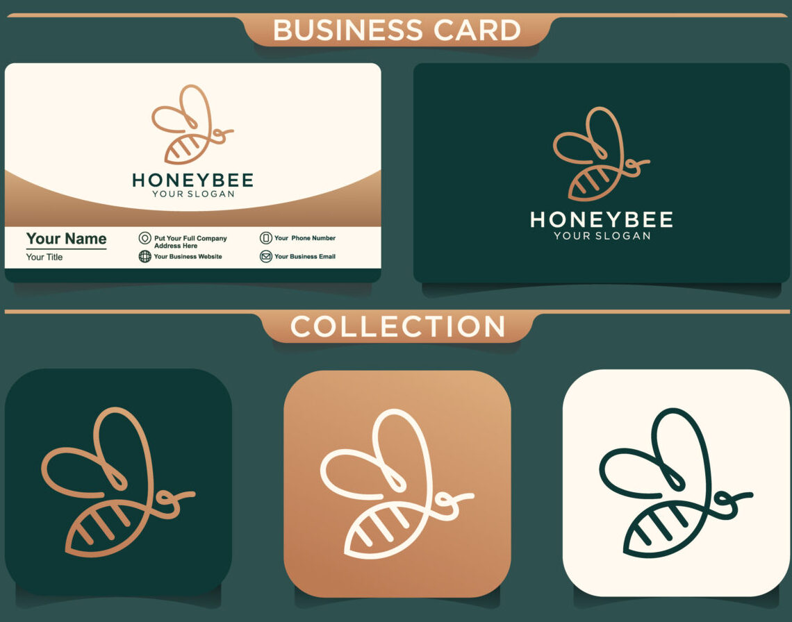 لوگو خطی زنبور عسل