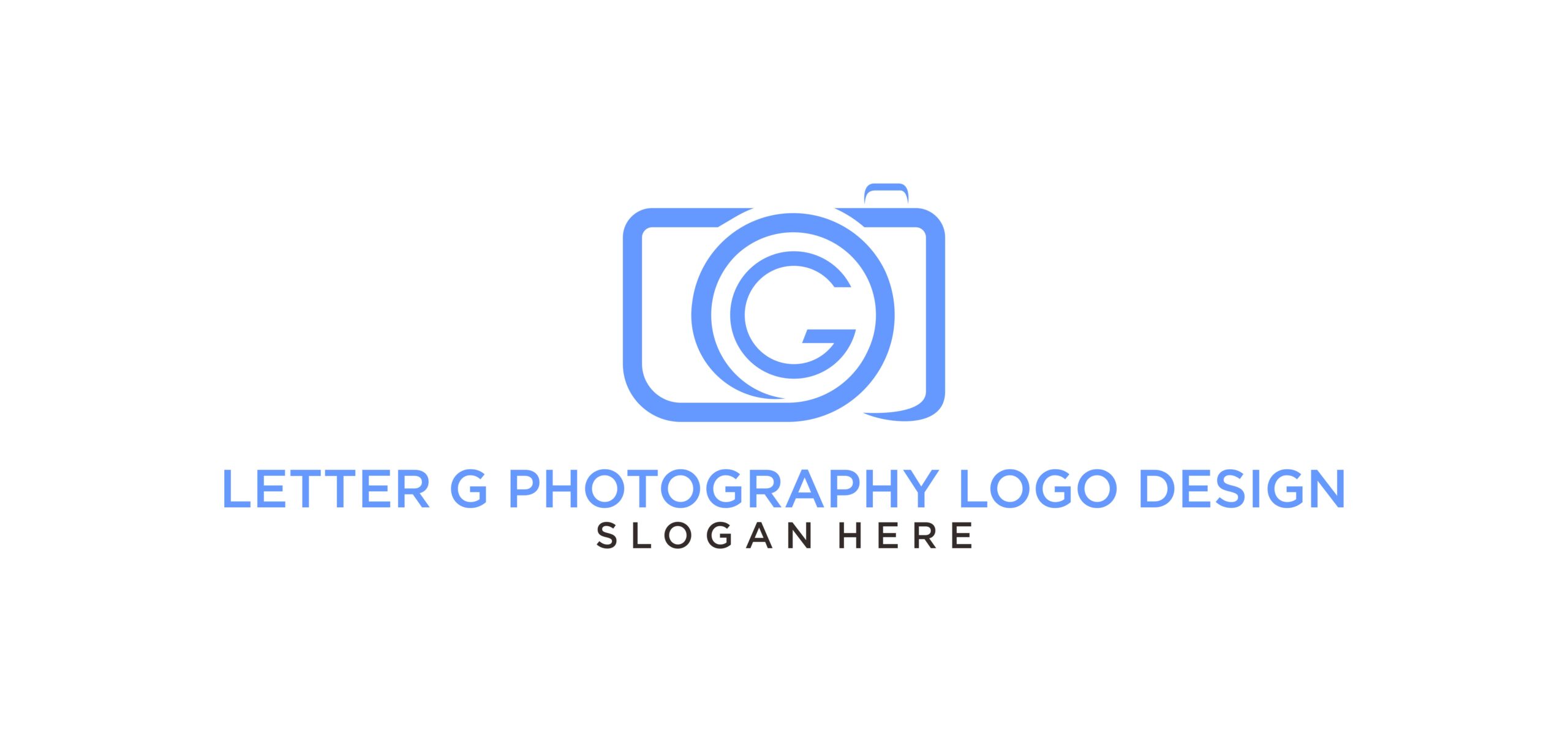 لوگو خطی عکاسی طرح حرف G