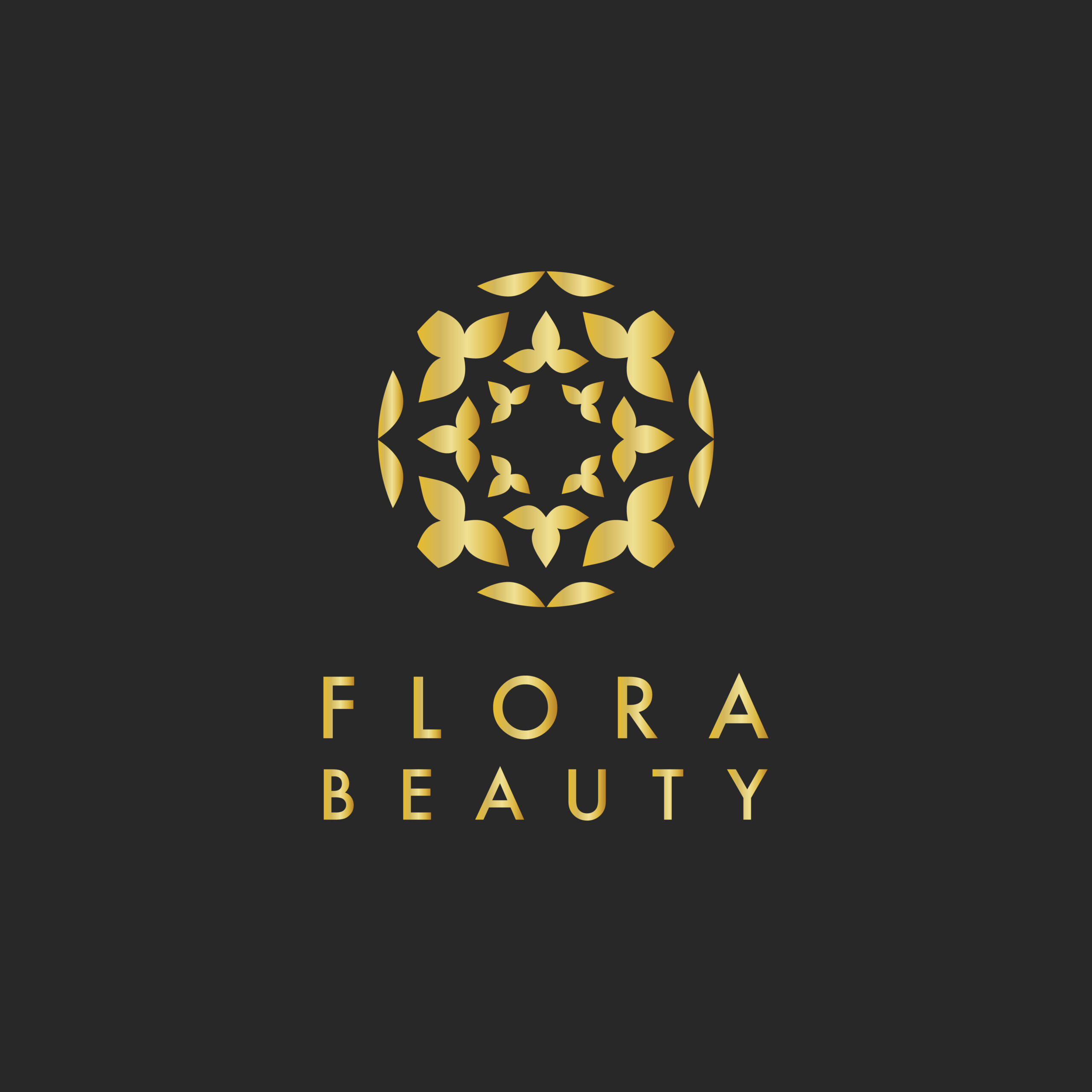 وکتور لوگو رنگ طلایی با پس زمینه مشکی