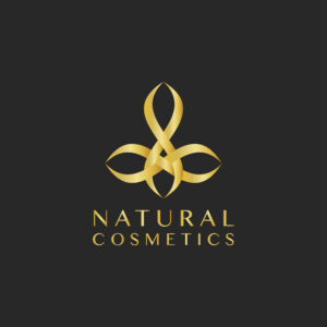 وکتور لوگو طلایی با پس زمینه رنگ تیره