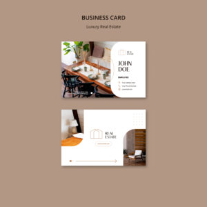 فایل لایه باز کارت ویزیت املاک و مستغلات