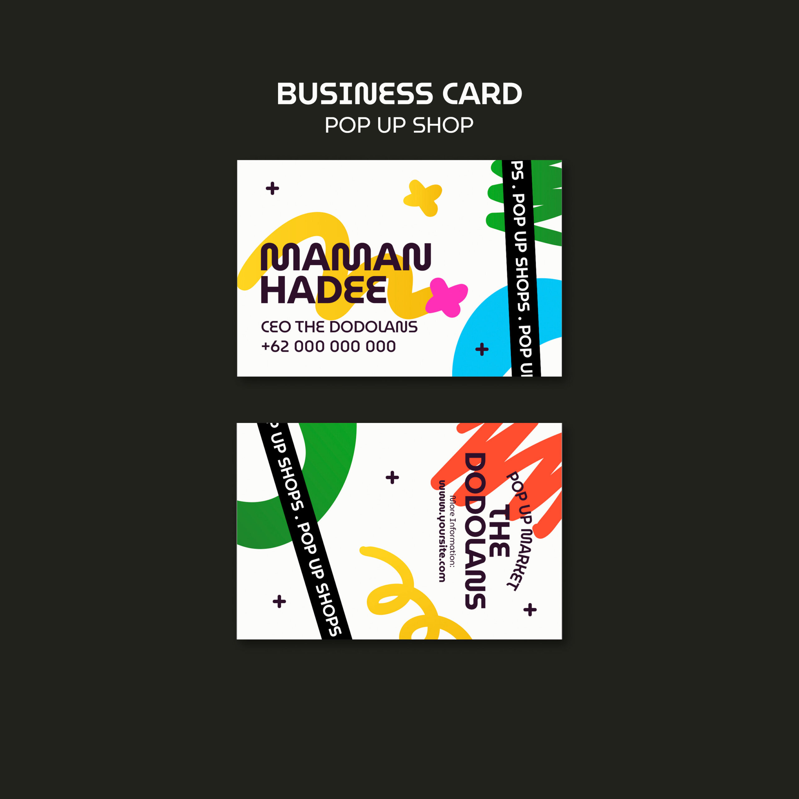 فایل لایه باز قالب کارت ویزیت فروشگاه